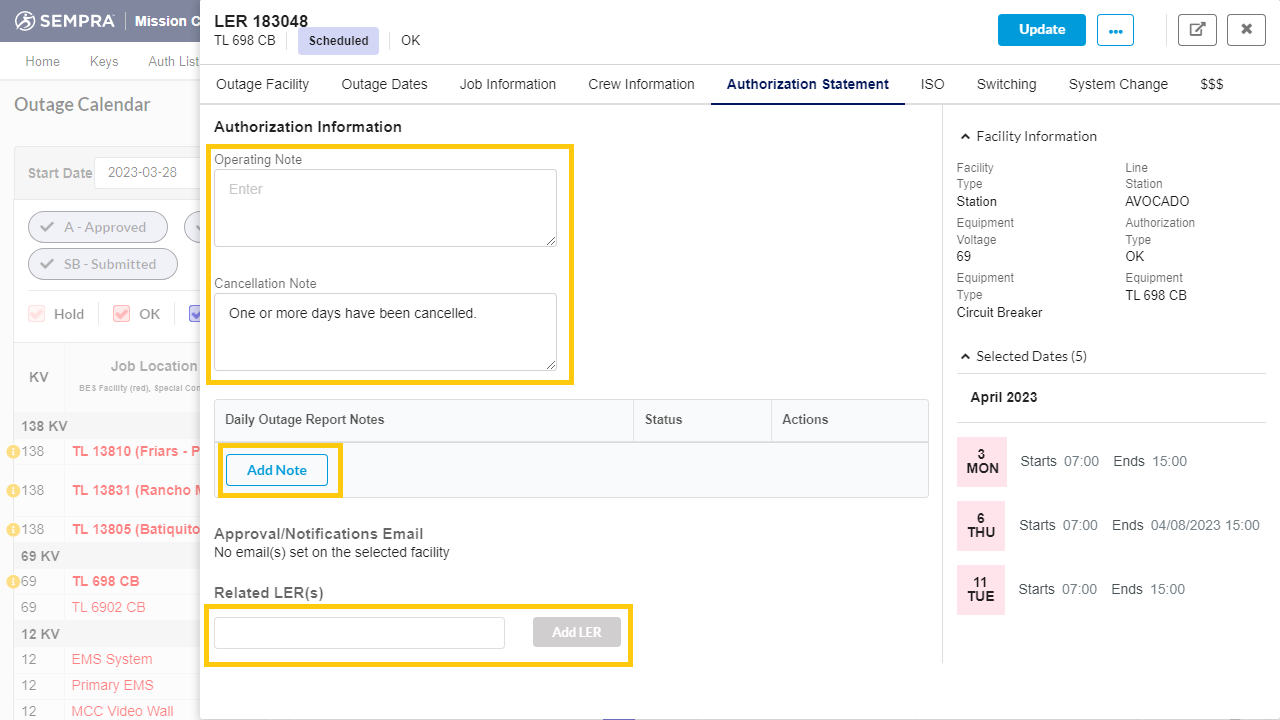 Authorization Statement